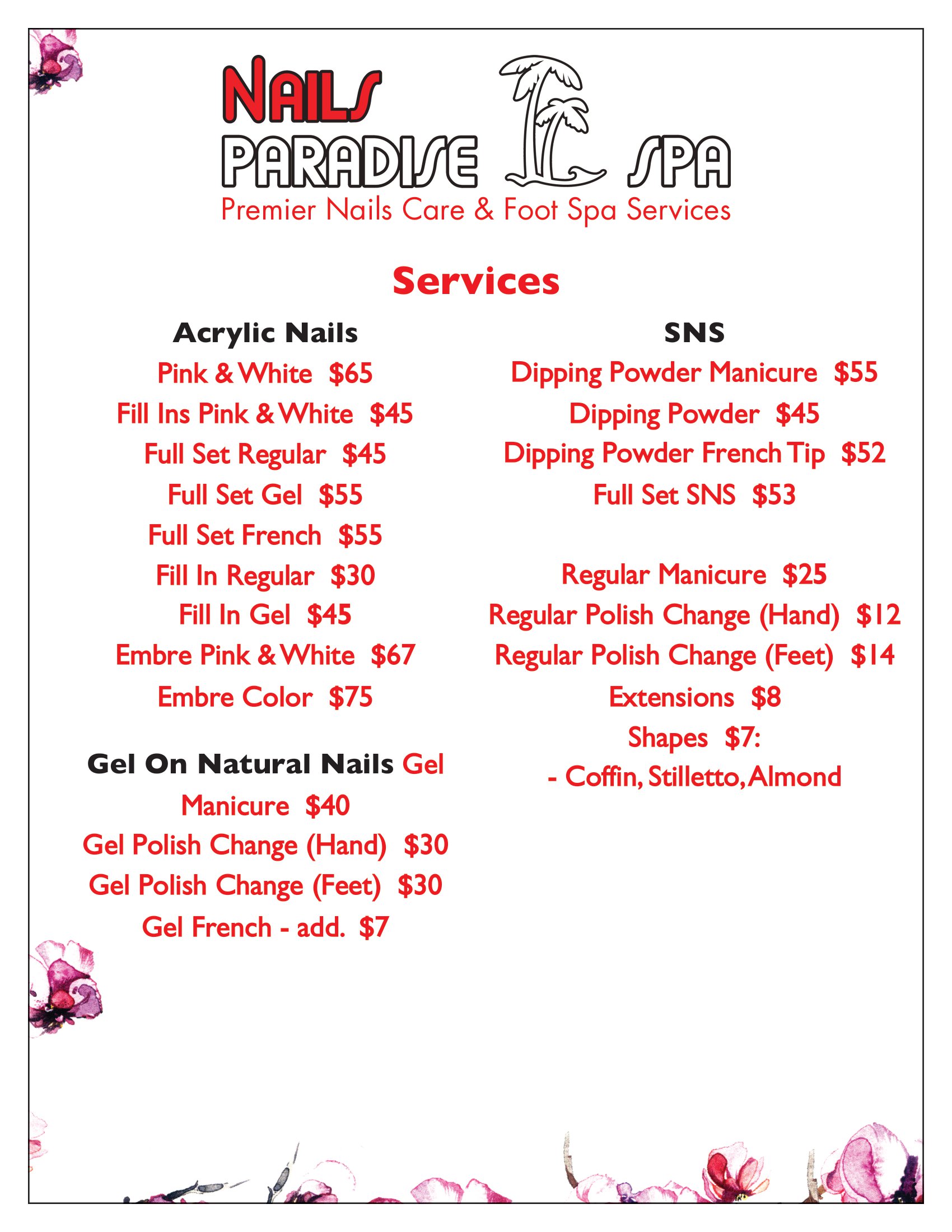 Nails Paradise Spa is a Nail Spa in Cincinnati OH 45245